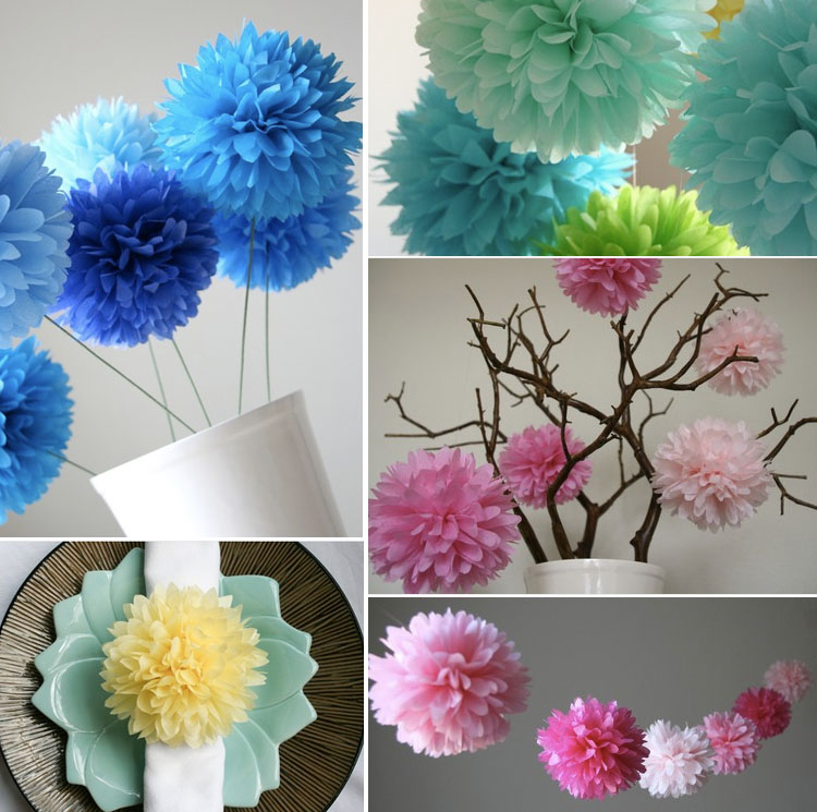 MrsMommyHolic DIY Decorating with paper pom poms